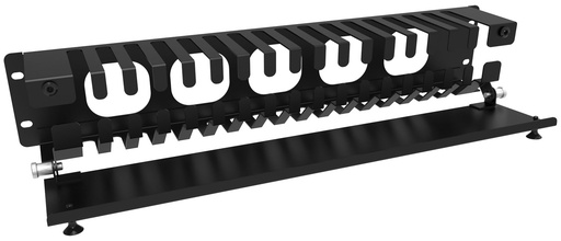 [TR-HFCM-2] FINGERED HORIZ. CBL MGR 2U BLK