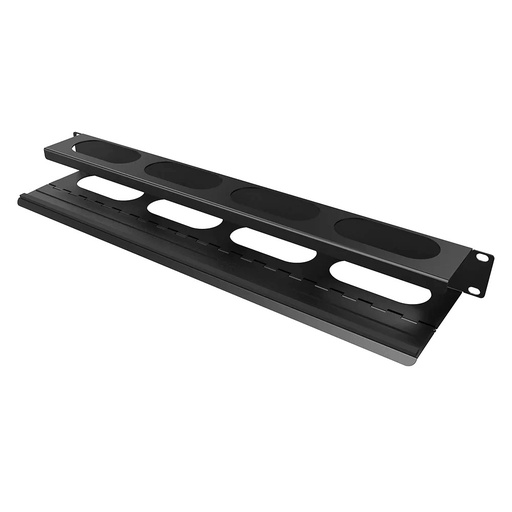 [TR-HHCM-1] Gestion horizontale des câbles, porte battante, 1U