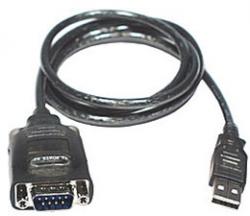 [USB-SERDB09] USB A to DB09 Male Serial Adapter 3FT