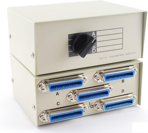 [ABDE36] 4 to 1 ABCD Centronics 36 Manual Switch Box