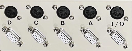 [ABDE5DM2] DIN5 to HD15 4 to 1 Switch Box