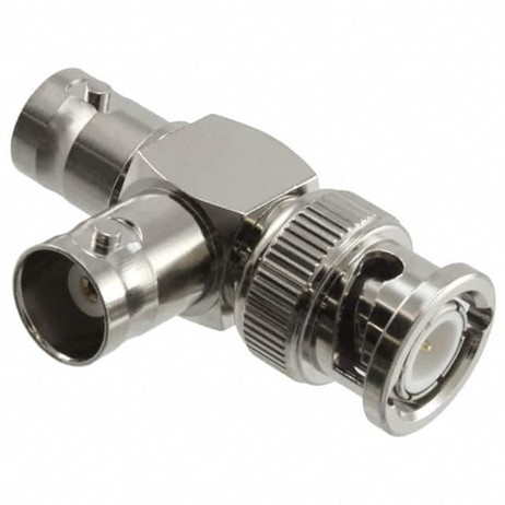 [DL-BNCT-FFM] Adaptateur Connecteur coaxial Fiche BNC, broche mâle à Prise BNC, prise femelle (2) 50 Ohms