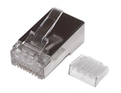CAT6A RJ45 Shielded Plug Oversize with Insert (Solid or Stranded) (8P 8C) 