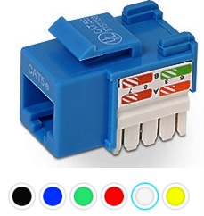 RJ45 Cat5E Modules Keystone Punch Down