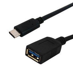 Câble USB 3.1 Type-C Mâle vers A Femelle 5G 3A - Noir