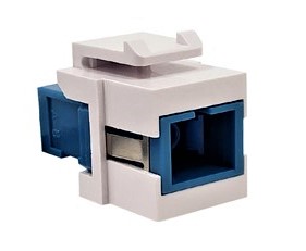 [WPIN-SCSC-OS2/UPC] SC to SC Keystone Wall Plate Insert Singlemode UPC Simplex