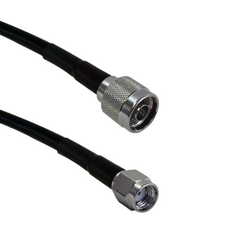 LLR-400 N-Type Male to SMA-RP (Reverse Polarity) Male Low-Loss Cable