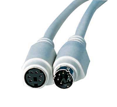 Keyboard extension cables - PS/2 (6 pin male to female) | Cablek