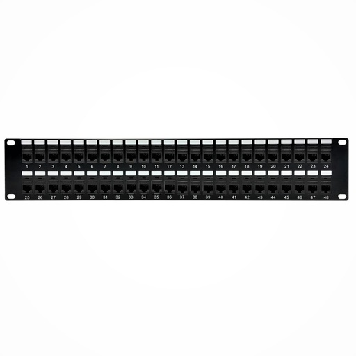 CAT6 Patch Panel,  Pass-Through - 19" Rackmount