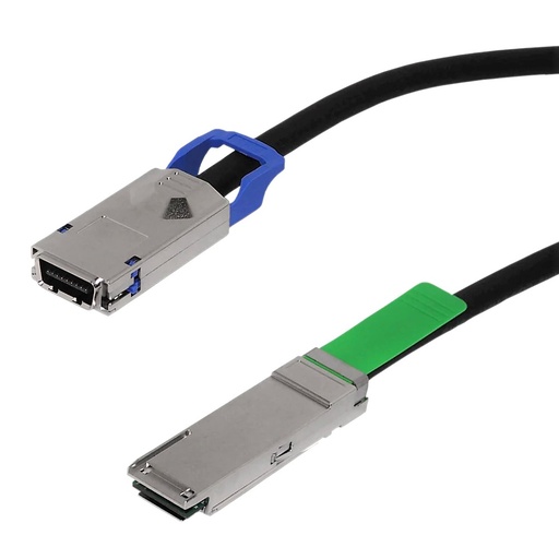 Câble QSFP+ (SFF-8436) vers CX4 (SFF-8470) - Style éjecteur 