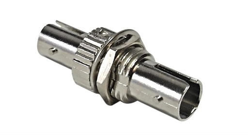 [FIA-STST] ST/ST Fiber Coupler F/F SM/MM Simplex Ceramic Bulkhead, Metal