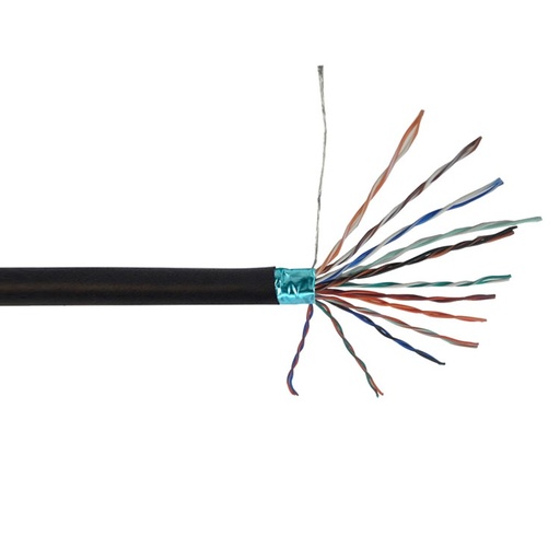 Câble 12.5 paires basse capacité 24AWG multibrins blindé CSA FT4 - noir