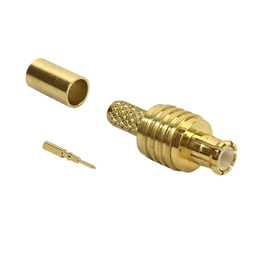 [MCXM-LLR100] Connecteur à sertir mâle MCX pour RG174 (LMR-100) 50 Ohm