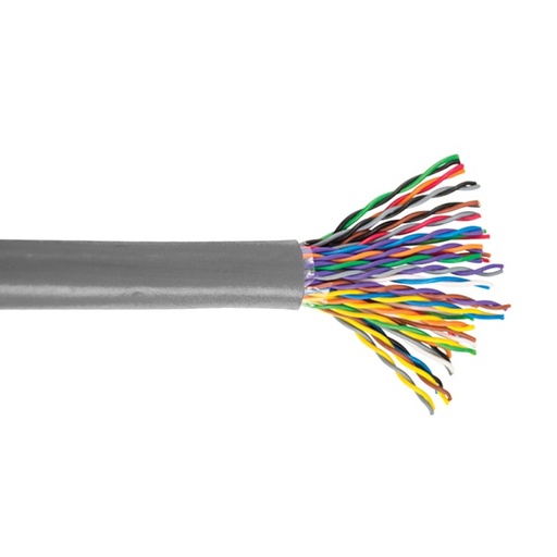 25 Pair CAT5E Solid UTP FT4/CMR Bulk Cable - Grey