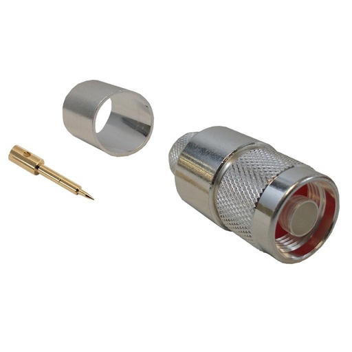 [NS-LLR600] N-Type Male Crimp Connector for LLR-600 50 Ohm 6GHz