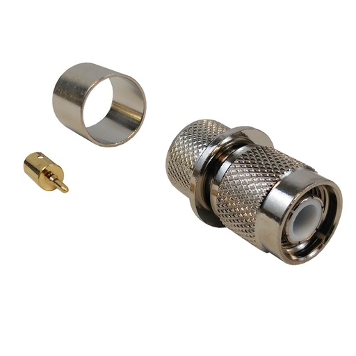 [TNCM-LLR600] TNC Male Crimp Connector for LLR-600 50 Ohm
