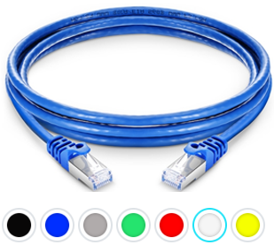 CAT6A Double Shielded (SSTP) 10GB Snagless Premium Fluke® Patch Cable Certified - CMR Riser Rated