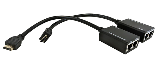[VEXT-HDMI/1P-30M] HDMI Extender Over Two Cat5e/Cat6 UTP 30m Cables - Non-Powered - (1080p)
