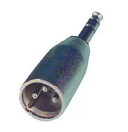 [SPMS-XLRM-AD] 1/4" Stereo Male to XLR Male Adapter, Nickel Finish