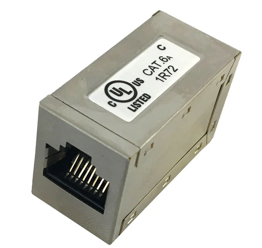[RJ456AS-FF] CAT6A RJ45 Female/Female Shielded In Line Extension Coupler
