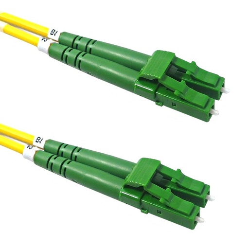 OS2 9µ Monomode Duplex LC/APC vers LC/APC OFNR Gaine