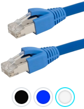 Cat6 Plenum STP Solid Shielded 23AWG Patch Cable - CMP/FT6
