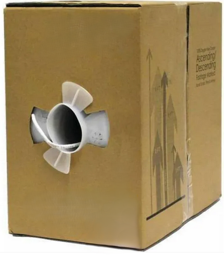 [FA142W-CMR-BX/1000] Câble d'alarme incendie 14AWG/2C CMR résistant au feu - Blanc - 1000 pieds