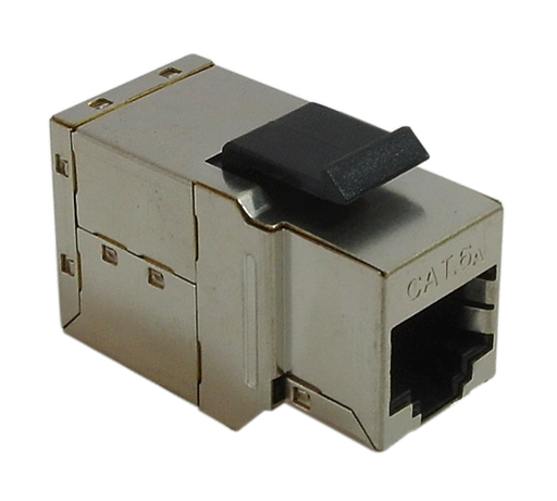 [RJ456A-FF-SS] CAT6A Shielded RJ45 Keystone Jack, Female to Female