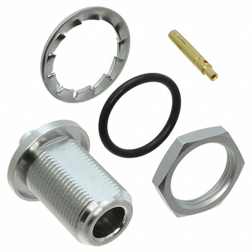 [RF-ZROS-53K504-272N5] Rosenberger, 53K504-272N5  N Type Connector Jack, Female Socket 50 Ohms Panel Mount Solder