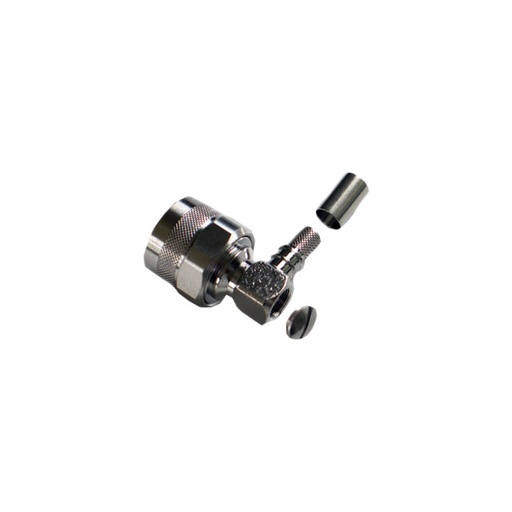 [ZTM-TC-240-NMH-RA-D] TC-240-NMH-RA-D, N Type Connector Plug, Male Pin 50 Ohms Free Hanging (In-Line), Right Angle Solder