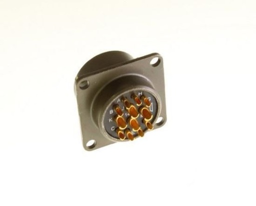 [PEAT-MS3112E14-12PW] MS3112E14-12PW, IL Series Connector, 12 Contact(s), Aluminum Alloy, Male, Solder Terminal, Receptacle