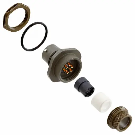 [ZCA-MS3114E10-6SW] MS3114E10-6SW, 6 Contact(s), Aluminum Alloy, Female, Solder Terminal, Receptacle, ITT Cannon, LLC
