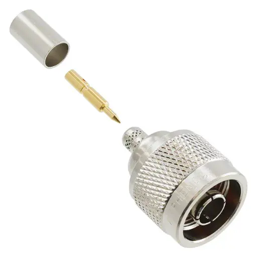 [ZZZ-CPN-2] N Type Connector Plug, Male Pin 50 Ohms Free Hanging (In-Line) Crimp, CAMBRIDGE CPN-2 