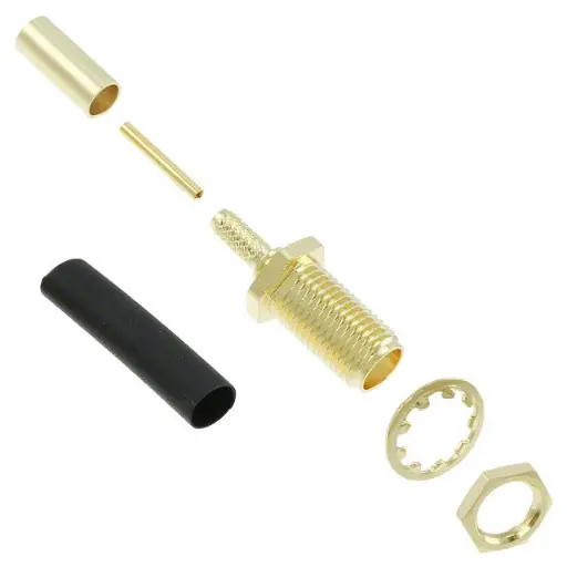 [ZMX-73251-0930] Molex 73251-0930, SMA Connector Jack, Female Socket 50 Ohms Panel Mount Solder