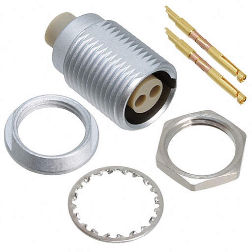 [ZEAT-JBXEA1G02FSSDS] Eaton JBXEA1G02FSSDS, 2 Position Circular Connector Receptacle, Female Sockets Solder Cup