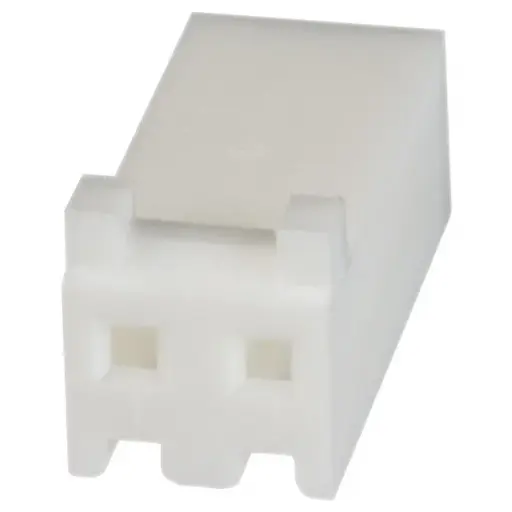 [ZAM-770849-2] 770849-2, 2 Position Rectangular Housing Connector Receptacle Natural 0.156" (3.96mm), TE Connectivity AMP Connectors