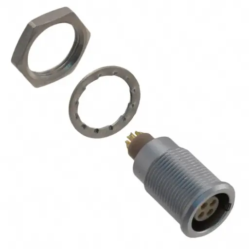 [ZL-EGG.0B.304.CLL] EGG.0B.304.CLL, 381-7090, 4 Position Circular Connector Receptacle, Female Sockets Solder Cup, LEMO